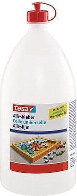1x Tesa hobbylijm 1750 gram - Hobbymateriaal/knutselbenodigdheden - Hobbylijmen - Plakken/lijmen - Knutselen - Alleslijm - Knutsellijm voor kinderen/jongens/meisjes