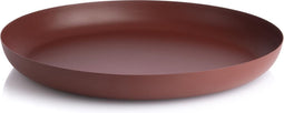 1x XLBoom - CARRY AWAY - Decoratief dienblad - Rood RVS - Ø39cm
