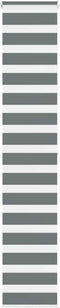 vidaXL - Zebra - rolgordijn - 50x200 - cm - stofbreedte - 45,9cm - donkergrijs