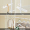 SoBuy FRG34-II-W - Telescoop Kledingrek - Verstelbaar B(147–195) x H(200–295) cm - Wit
