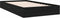 vidaXL - Bedframe - massief - hout - zwart - 90x200 - cm