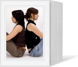 1x125 Daiber passepartouts 13x18 wit/grijs Lijn