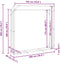 vidaXL - Haardhoutrek - met - regenhoes - 200x40x200 - cm - gegalvaniseerd - staal