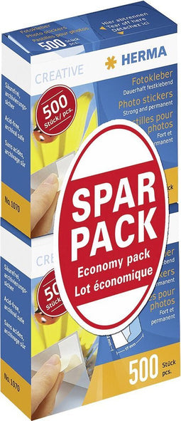 1x20 Herma fotoplakkers dubbelp. 2x500 in Display