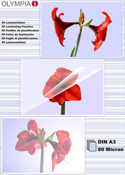 1x25 Olympia lamineerfolie DIN A3 80 micron 9180