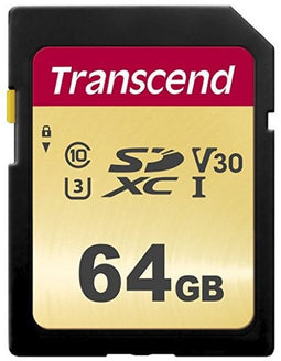 Transcend 500S - SDXC-kaart 64 GB - UHS-I U3 V30 4K video