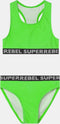 SuperRebel CARMEL - Tanktop Bikini - Fluo Mint - Maat 12/152