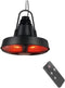 BRASQ Retro Elektrische Terrasverwarmer hangend – 3 warmtestanden – met afstandsbediening – IP24