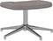 vidaXL Relaxstoel met voetenbank stof taupe