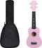 vidaXL - Ukuleleset - met - tas - voor - kinderen - sopraan - 21'' - roze
