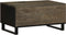vidaXL - Salontafel - 80x50x40 - cm - massief - mangohout - zwart