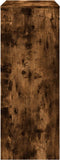 vidaXL - Bartafel - met - rekken - 90x40x103,5 - cm - bewerkt - hout - gerookt - eiken