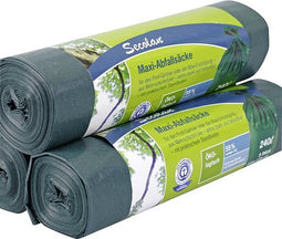 1x5 Secolan Maxi-Afvalzakken 240 l groen/zwart