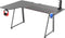 VDD Gaming - Bureau - hoekbureau gaming - L-vormig hoekbureau - game bureau - gaming desk - computertafel - Carbon - 160 x 60 x 75cm