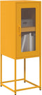 vidaXL - Dressoir - 36x39x107 - cm - koudgewalst - staal - mosterdgeel