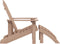 vidaXL - Tuinstoel - Adirondack - met - voetenbank - HDPE - bruin