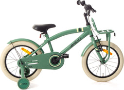 AMIGO 2Cool Jongensfiets 16 Inch - Kinderfiets voor 4 tot 6 Jaar - 100-115 cm - Groen - met Zijwieltjes