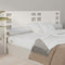 vidaXL - Hoofdbord - 146x4x100 - cm - massief - grenenhout - wit