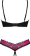 Obsessive - Kruisloze BH-Set - Zwart/Paars