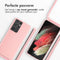 iMoshion Hoesje Geschikt voor Samsung Galaxy S21 Ultra Hoesje Met Koord - iMoshion Siliconen hoesje met koord - Roze