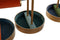 Doos-Juwelenkistje DKD Home Decor 21 x 16 x 30 cm Blauw Metaal Groen (3 Onderdelen)