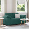 vidaXL - Donkergroene - Loveseat - van - 120 - cm - in - Stof