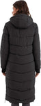 Kow 62 Wmn Qltd Ct dames Winterjas/mantel in dons-look met capuchon