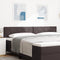 vidaXL - Hoofdbord - Diamond - Blocks - Design - Donkerbruin - 200 - cm - Stof