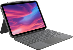 Logitech Combo Touch - Toetsenbordcase met Trackpad voor iPad (10e generatie) - Afneembaar Toetsenbord - UK Qwerty
