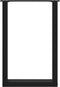 vidaXL - Eettafelpoten - 2 - st - U-vormig - 50x(72-73) - cm - staal - zwart