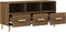 vidaXL - Tv-meubel - 102x36x50 - cm - bewerkt - hout - bruin - eikenkleur