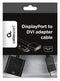 Gembird A-DPM-DVIF-002 - DisplayPort naar DVI adapterkabel - 10 cm - Zwart