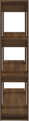 vidaXL - Boekenkast/kamerscherm - 100x30x123,5 - cm - bruin - eikenkleur