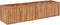 vidaXL - Plantenbak - verhoogd - 200x50x50 - cm - massief - teakhout