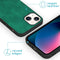 iMoshion Hoesje Geschikt voor iPhone 13 Mini Hoesje Met Pasjeshouder - iMoshion Uitneembare 2-in-1 Luxe Bookcase - Donkergroen