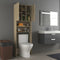 vidaXL - Wasmachinekast - 64x25,5x190 - cm - sonoma - eikenkleurig