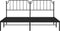 vidaXL - Bedframe - met - hoofdbord - metaal - zwart - 200x200 - cm