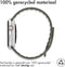 iMoshion Bandje Geschikt voor Apple Watch Bandje Series 1 / 2 / 3 / 4 / 5 / 6 / 7 / 8 / 9 / SE - 38 / 40 / 41 mm - iMoshion Siliconen band - Groen