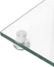 vidaXL - Luidsprekerstandaards - 2 - st - 4 - pijlers - gehard - glas - zilverkleurig