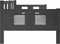 vidaXL - Slaapbank - massief - grenenhout - grijs - 90x200 - cm
