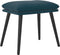 vidaXL - Voetenbank - 45x29,5x35 - cm - fluweel - blauw