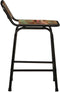 vidaXL - Barkrukken - 2 - st - 46x35,5x70 - cm - massief - gerecycled - hout
