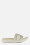 Ecco Flowt Slippers - Slides - Leer - Wit - Maat 39