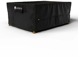 Juskys CoverSafe Pro - Tuinmeubelhoes - Waterdicht 1500 mm - Zwart - 242 x 182 x 100 cm