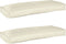 vidaXL - Ligbedkussens - voor - Bank - - - 2 - stuks - - - Crème - - - 100x40x8 - cm - - - Oxford - Stof
