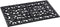 Hamat Antiek French Lily rubbermat zwart 75 x 45 cm