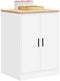 vidaXL - Garagekast - 60x51x85 - cm - massief - grenenhout - wit