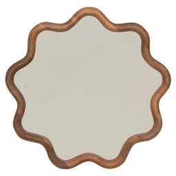 Urban Nature Culture Janna - Wandspiegel - Mango hout - Rond 40cm