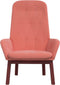 vidaXL Relaxstoel fluweel roze
