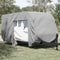 vidaXL - Caravanhoes - 670x250x220 - cm - vliesvlies - grijs